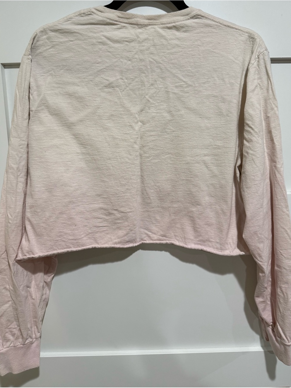 Taylor Swift Lover Pink Floral Cropped Long-Sleeve Top - Picture 4 of 5